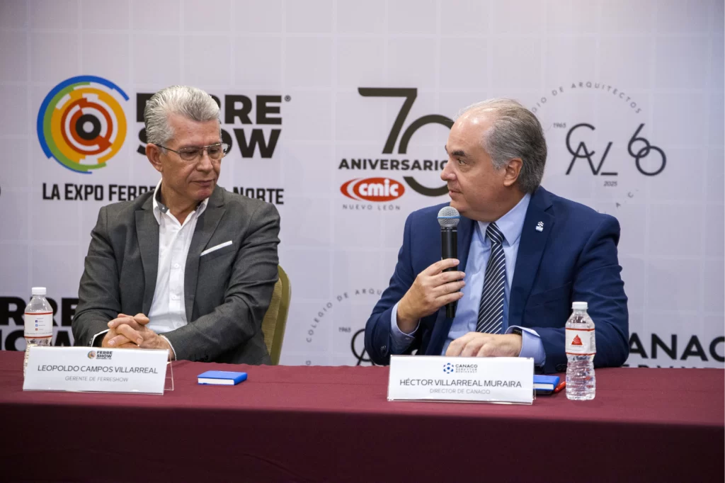CANACO Mty participa en anuncio - 2025 de Expos Constructo y Ferreshow