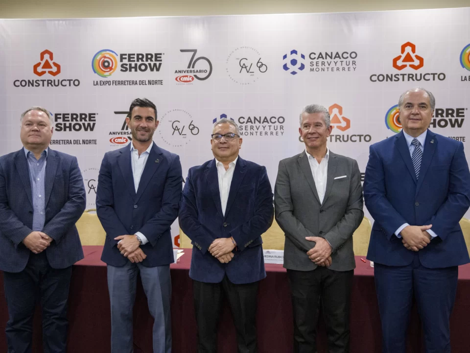 CANACO Mty participa en anuncio de Expos Constructo y Ferreshow 2025